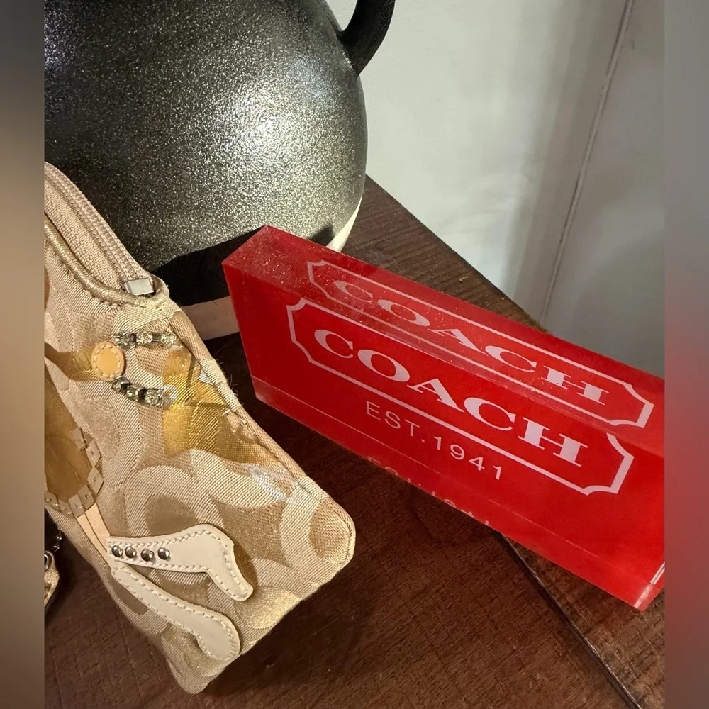 Coach Poppy Chan “Goldy” Wristlet - Picture 5 of 12